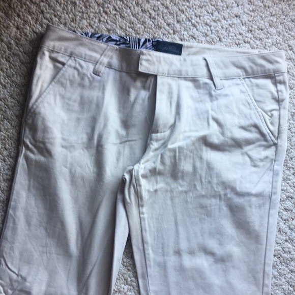 Volcom frochickie matchstick khaki tan dress pants slacks skate surf jeans - Picture 2 of 7